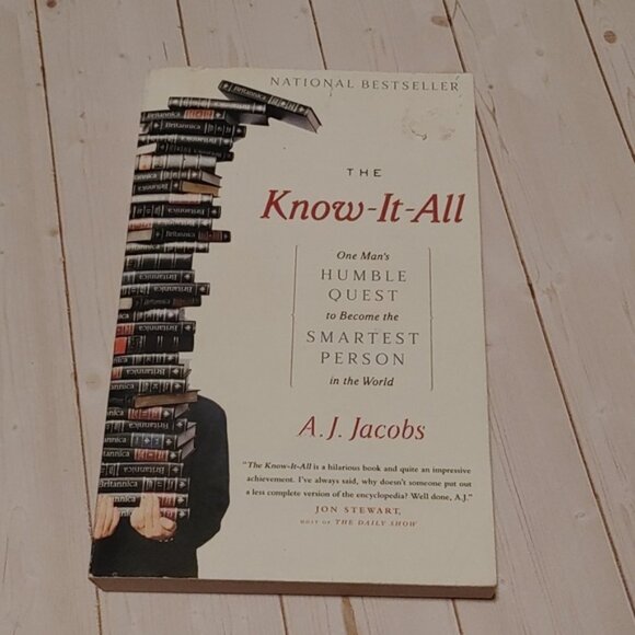 3/$13 The Know-It-All By A.J.jacobs Adult Non Fiction Book - Picture 1 of 5